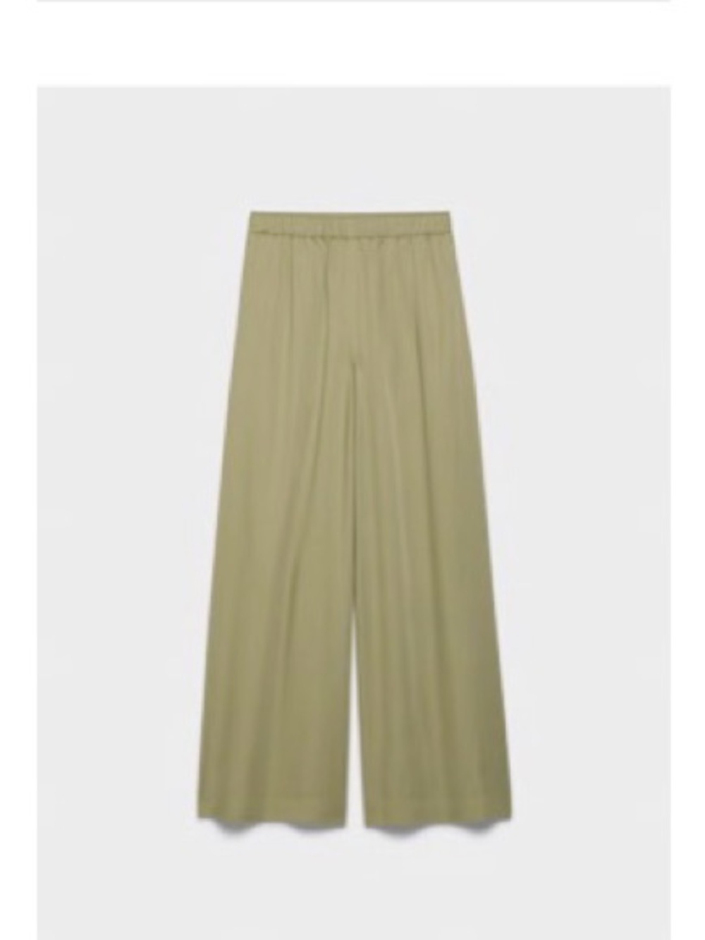 Wilfred Olive Green Wide-Leg Pajama Pants